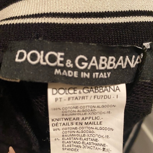 Dolce & Gabbana women’s cotton sweatpants in blk. Size 46 IT. US 14. New - Picture 5 of 8